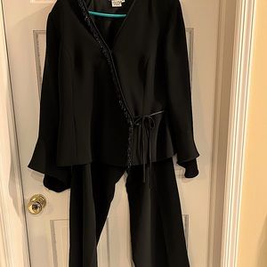 A chic two piece classic pant and top set